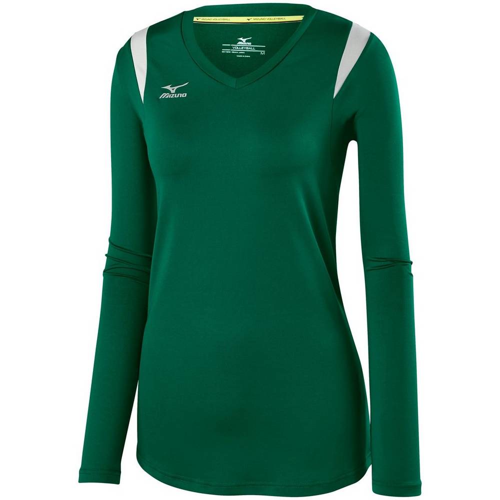 Mizuno Balboa 5.0 Long Sleeve Női Mezek Zöld/Titán EAZ519243